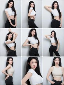 白墙拍照，9个拍照姿势，白墙拍照时尚好看、人美身材好-霞书