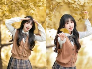 银杏人像的浪漫谁懂啊！这样拍满是秋天的故事感-霞书