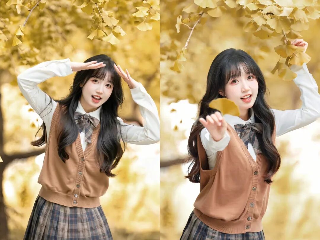 银杏人像的浪漫谁懂啊！这样拍满是秋天的故事感-霞书