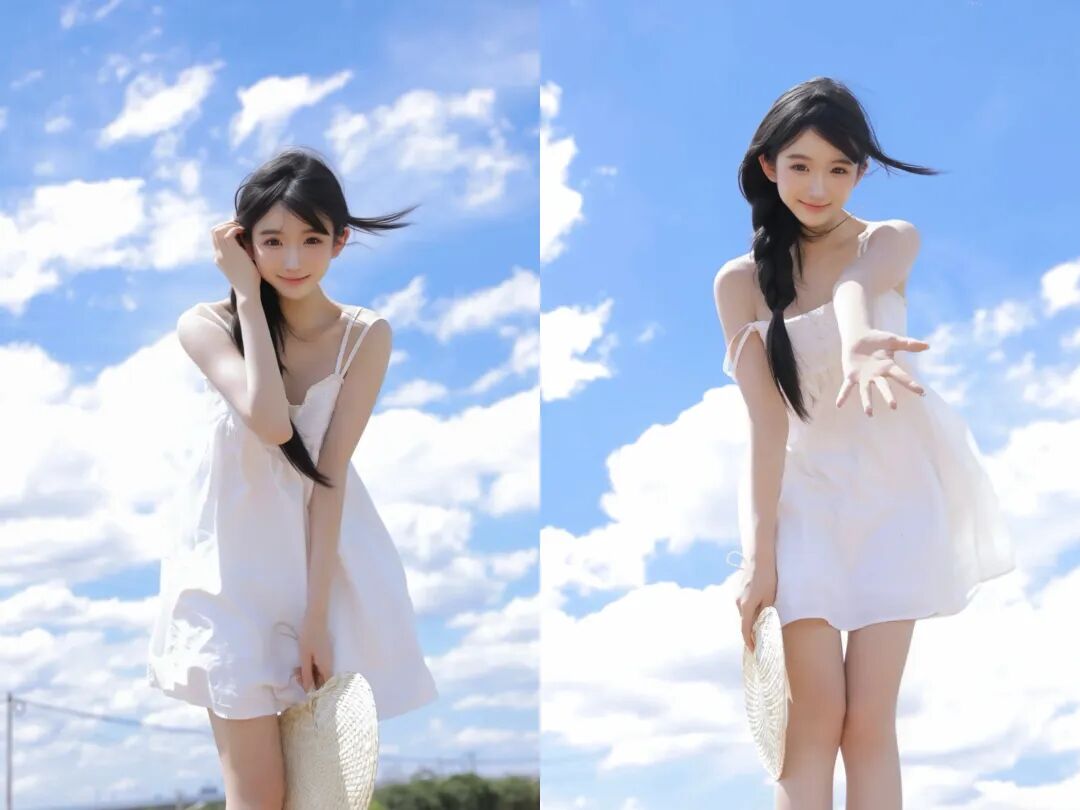 不用刻意布景：这帧白裙蓝天，就是日常心动的样子-霞书