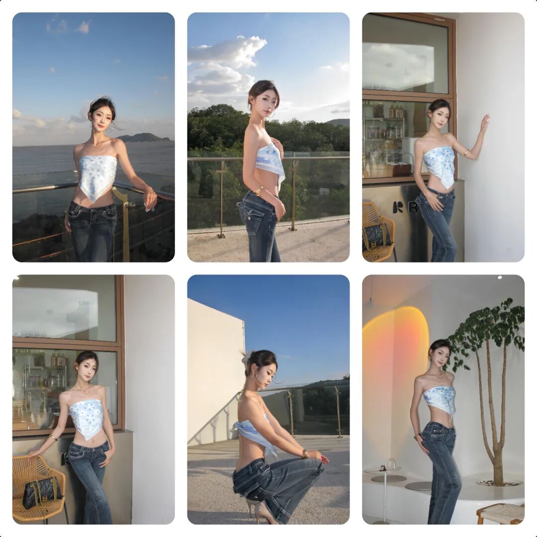 从海边到室内，一组照片教会你场景切换式摄影，姿势+构图双管齐下！-霞书