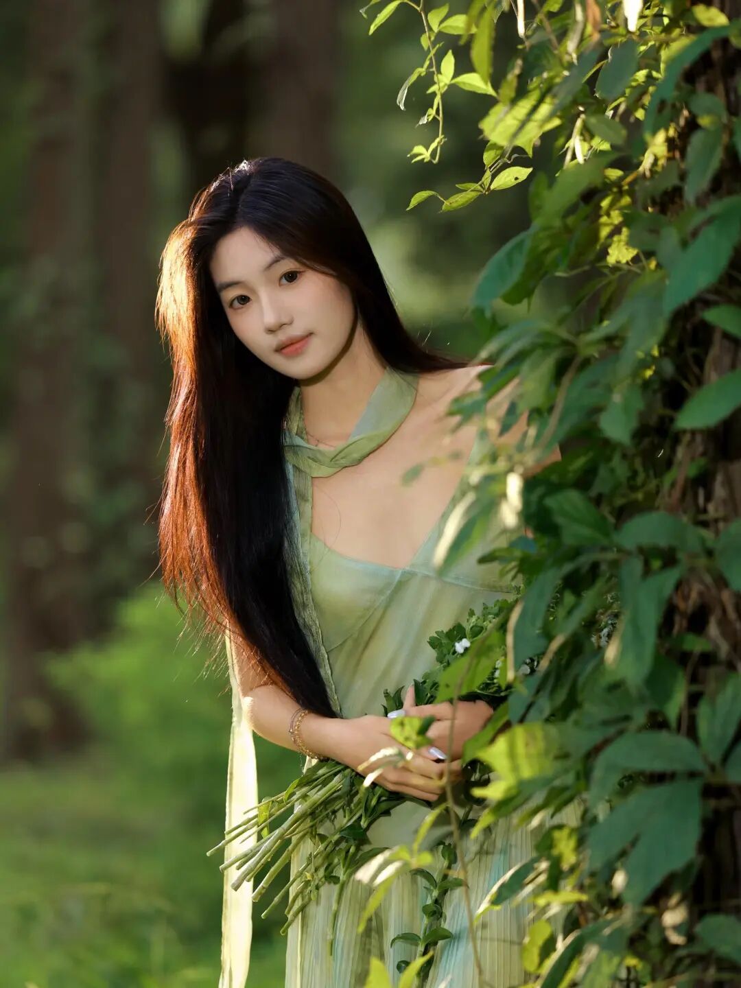 翠影幽林，与光行-霞书