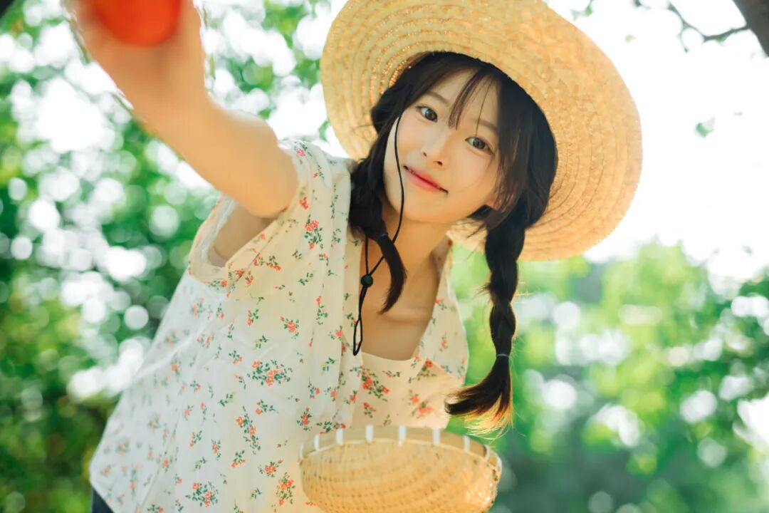 少女写真丨田园生活少女自然之美-霞书