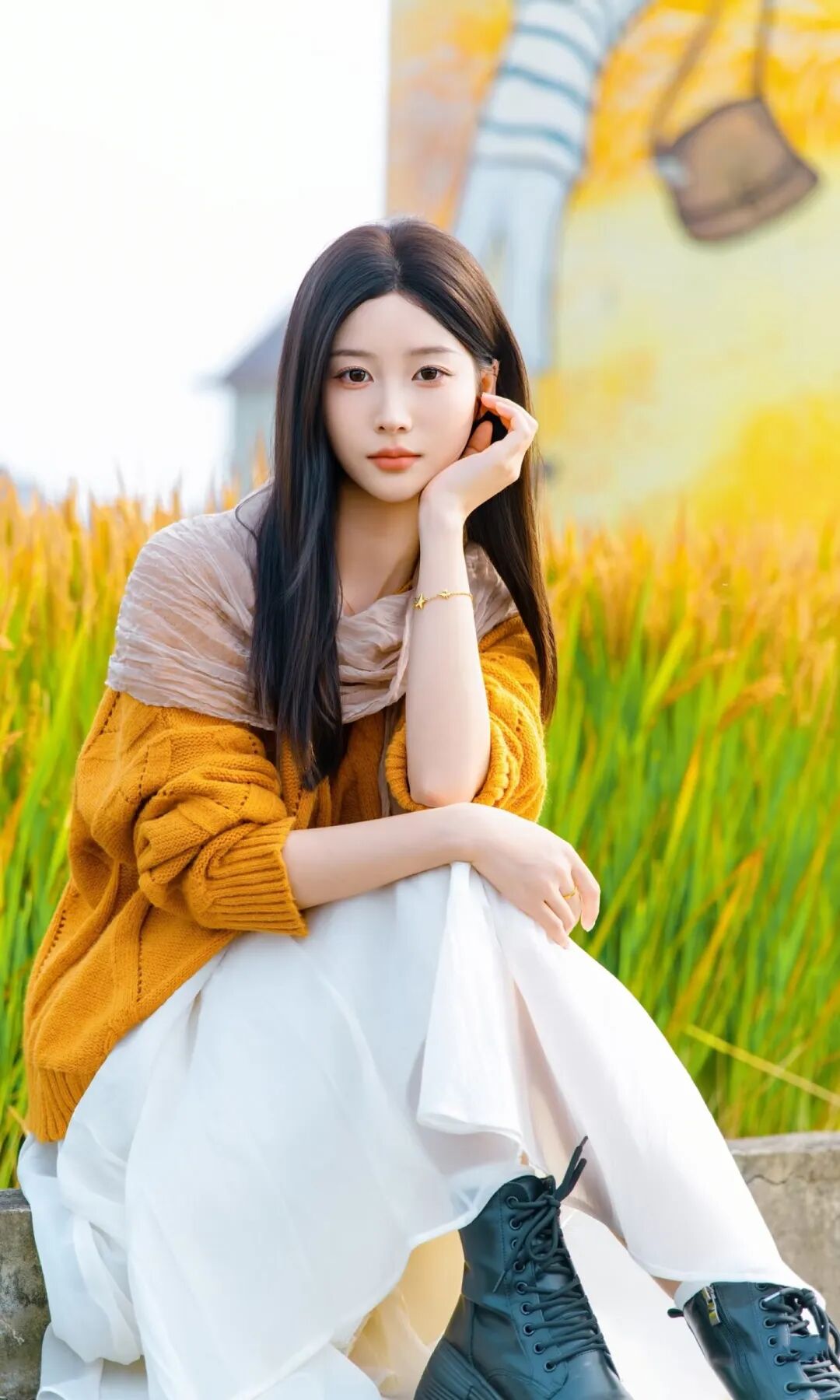 秋季稻田6个姿势拍出文艺大片，唯美诗意，温柔漂亮！-霞书