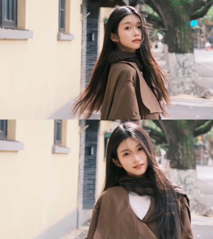 走在秋日的街头-霞书