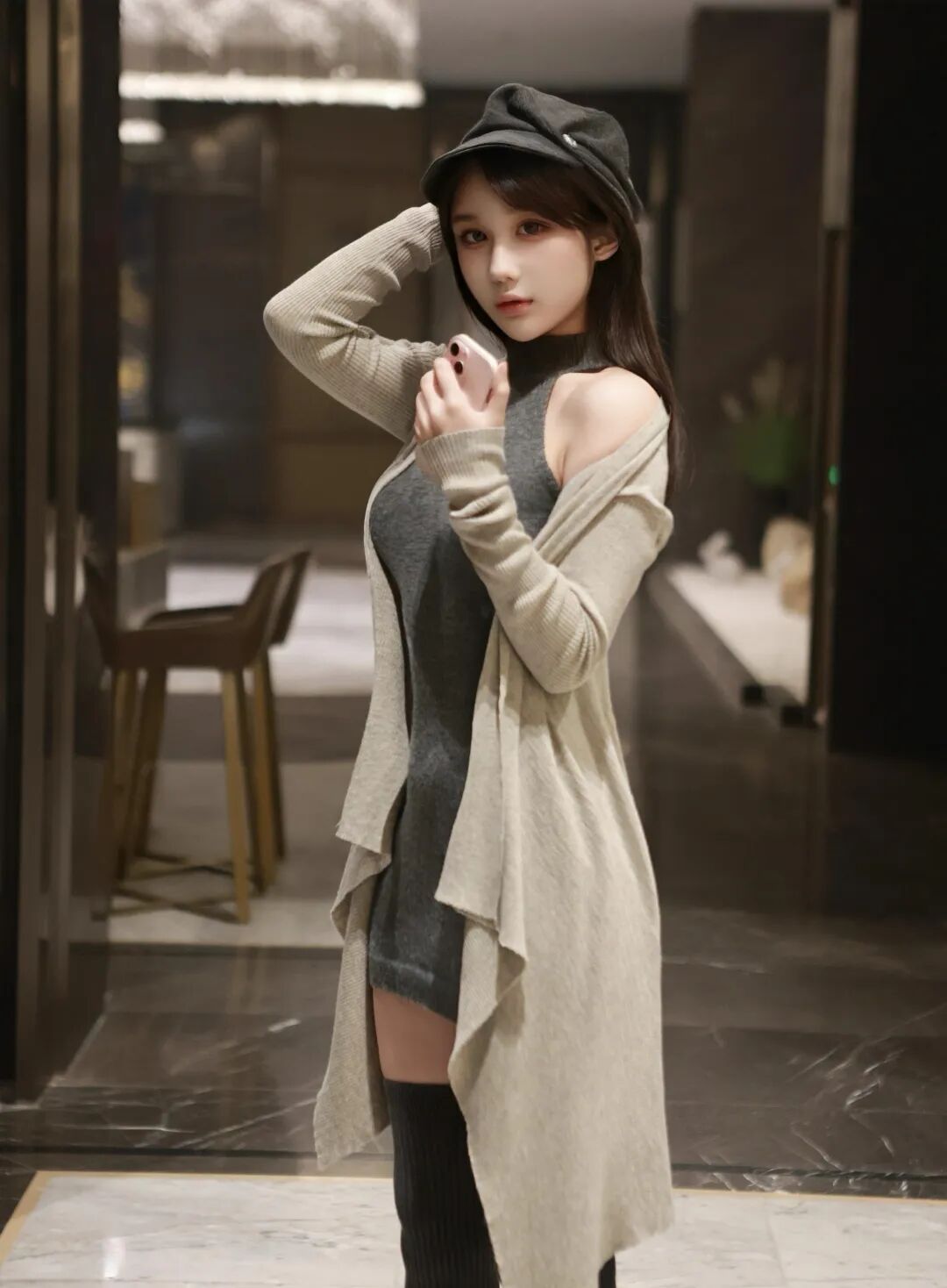秋冬灰色穿搭-霞书