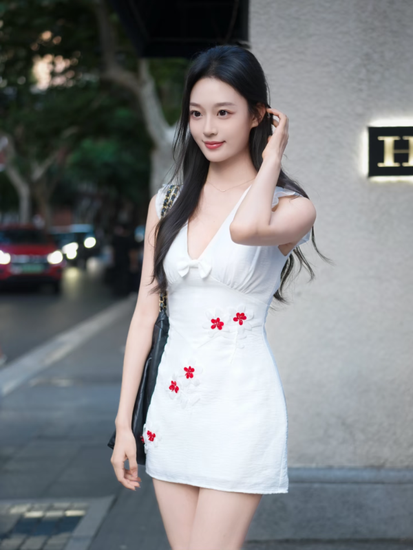 穿小白裙在街头拍照，9 个姿势轻松拿捏甜酷感，出片率直接拉满-霞书